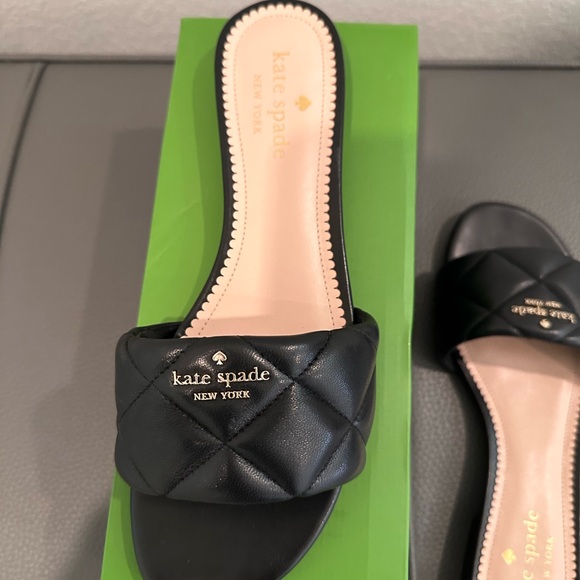 Kate Spade Pillow Sandal Black Sleek and Sexy Size 7.5, New Never Worn. - Picture 8 of 9